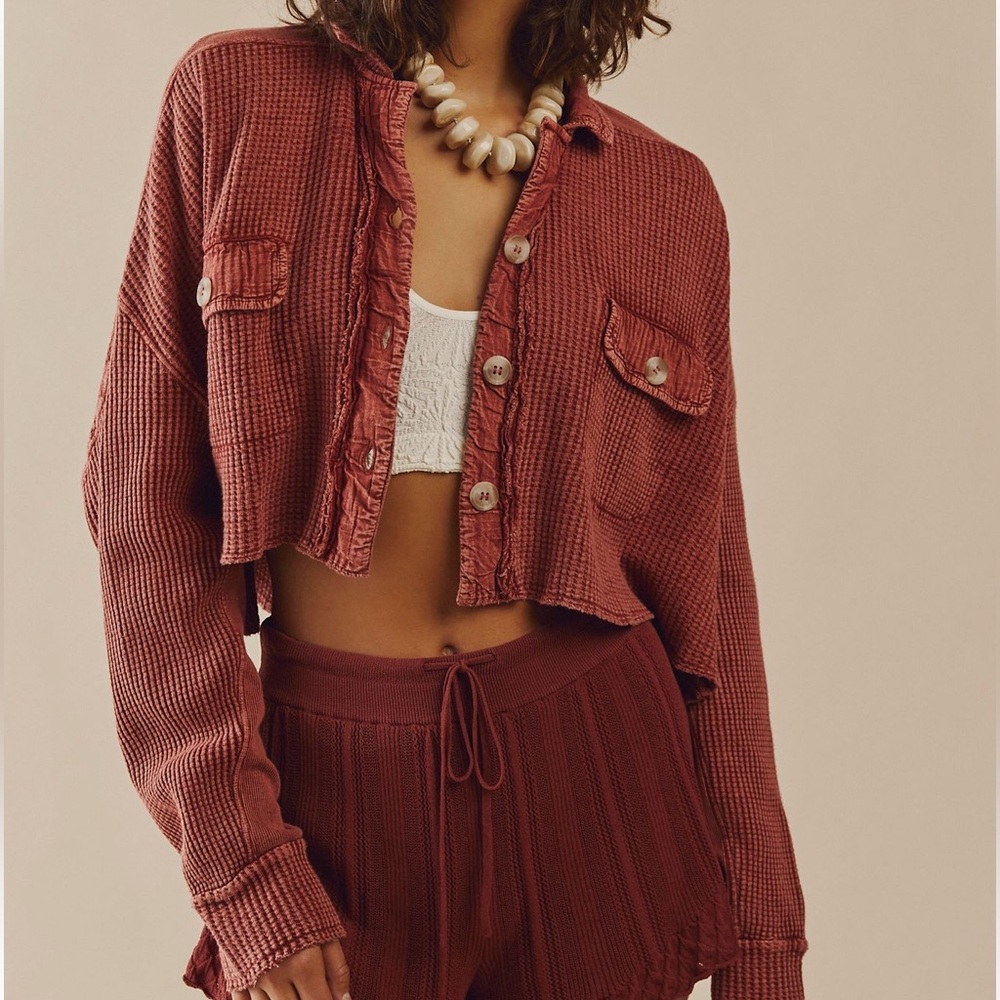 Free People One Scout Cropped Jacket in Color ‘Cowboy’